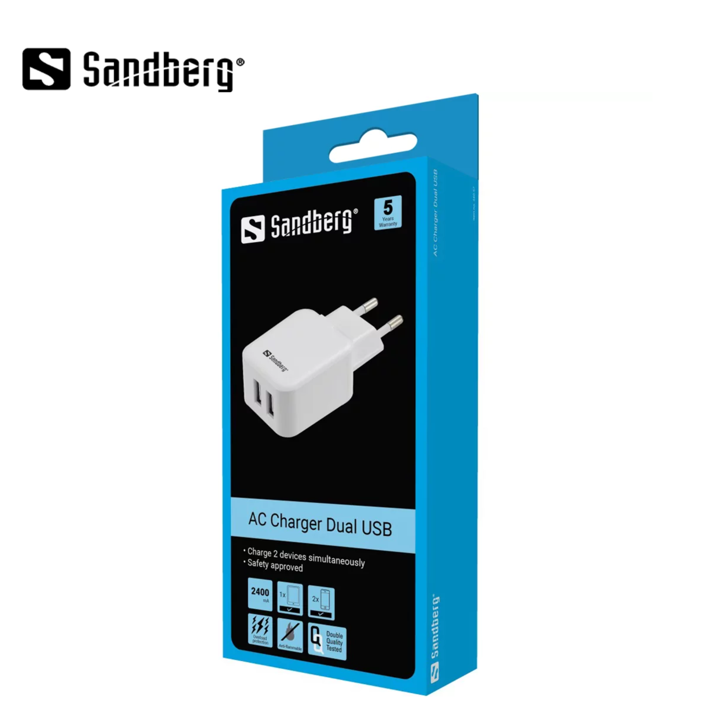 Sandberg AC Charger Dual USB