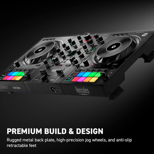 Hercules DJ Inpulse 500 Professional 2-Deck USB DJ Controller for Serato DJ & DJUCED