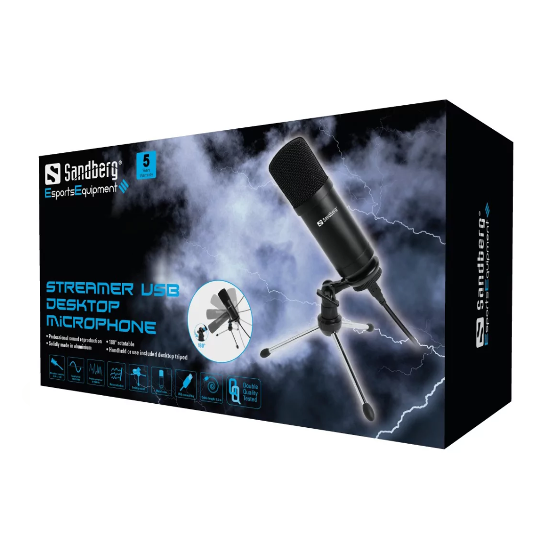 Sandberg Streamer USB Desktop Microphone image 2