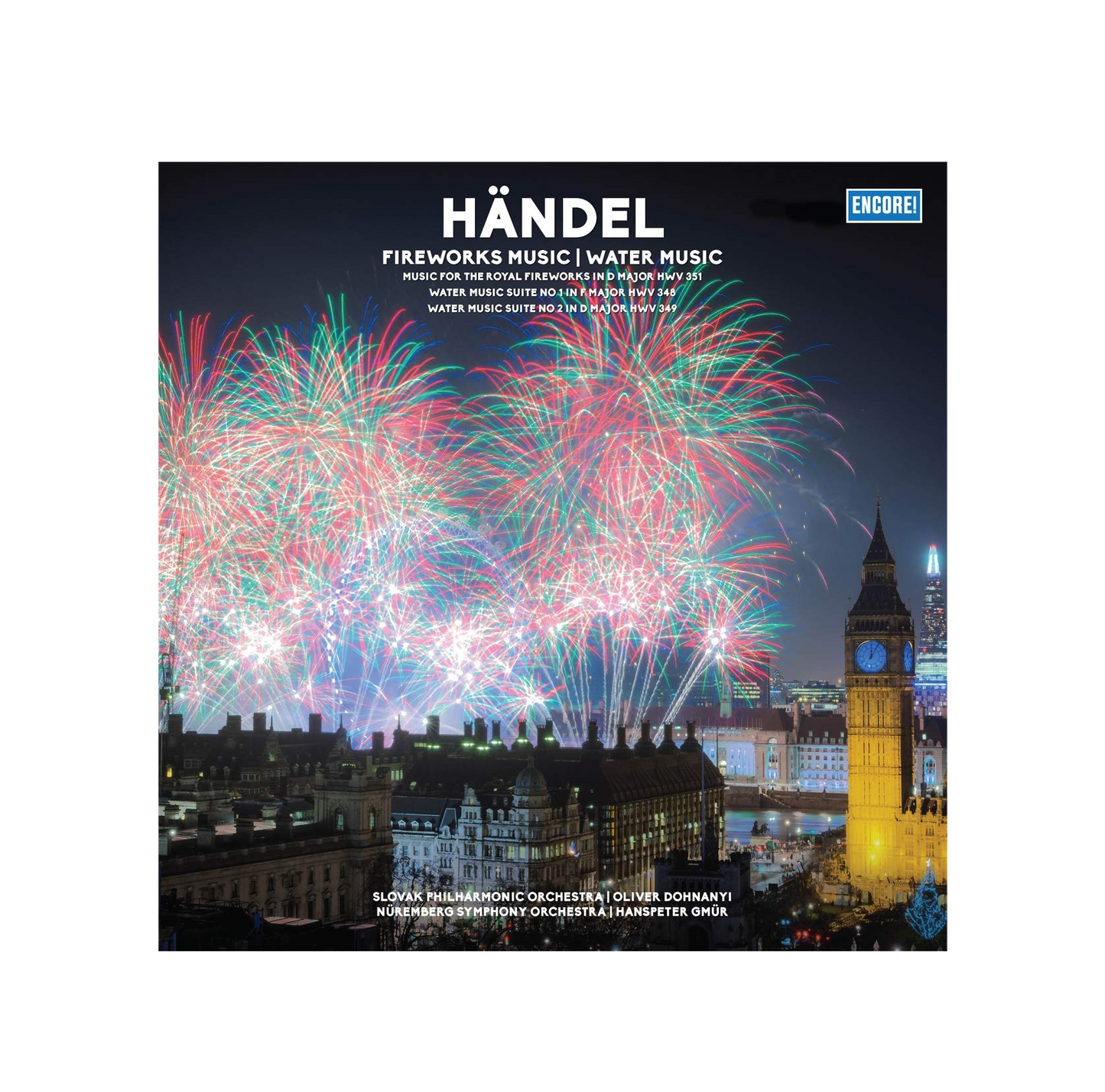 Handel - Fireworks Music/Water Music 180 grams image 0