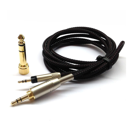 Replacement Braided Cable - Sennheiser HD 5 Series Headphone Cable 1.8m/5.9feet