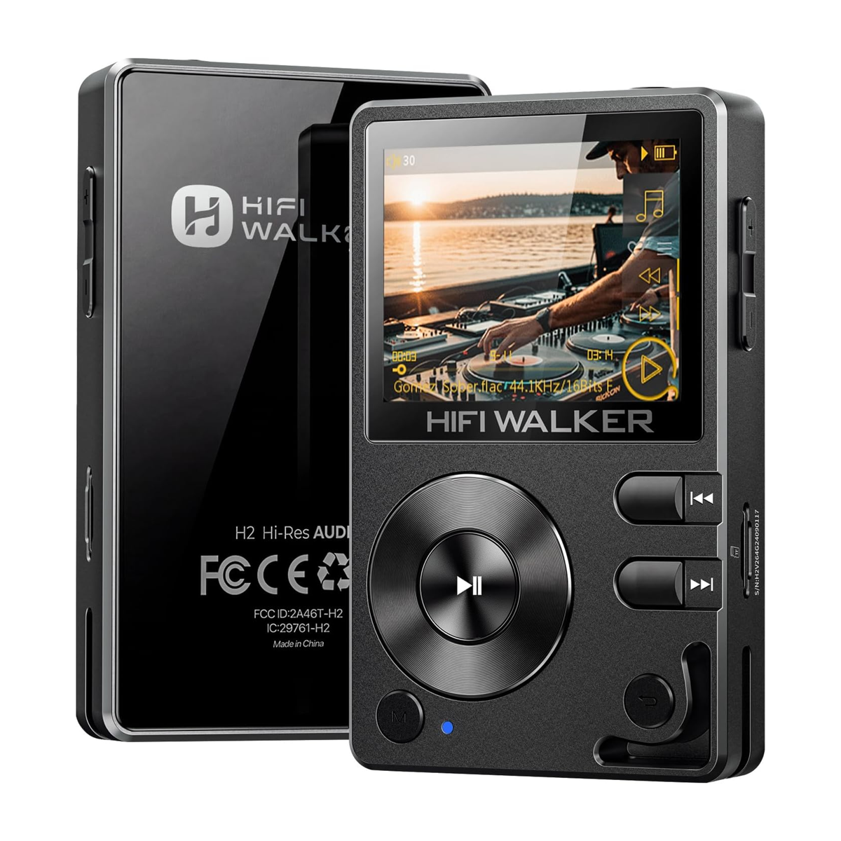 HIFI WALKER H2 Hi-Res Audio Player (MP3), 64GB + 512GB Expandable