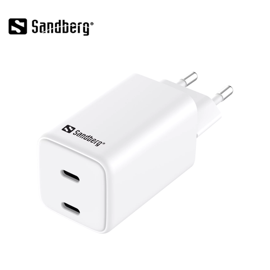Sandberg AC Charger Dual USB-C PD65W EU