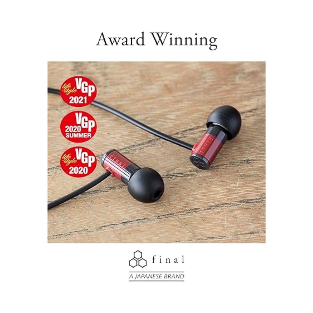 Final E1000 in-Ear Isolating Earphones, 6.4mm Dynamic Driver image 1
