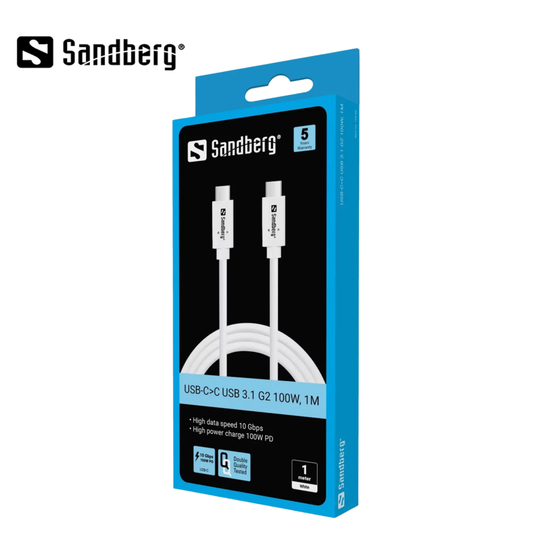 Sandberg USB-C to USB-C 3.1 G2 100W, 1M