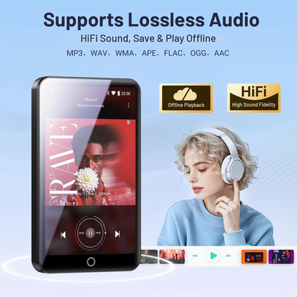 Mechen MP3 Player, Android 10, 16GB + 512GB expandable