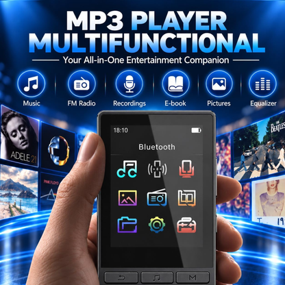 Digital Music Player (MP3), 64GB MP3 Player Bluetooth 5.3