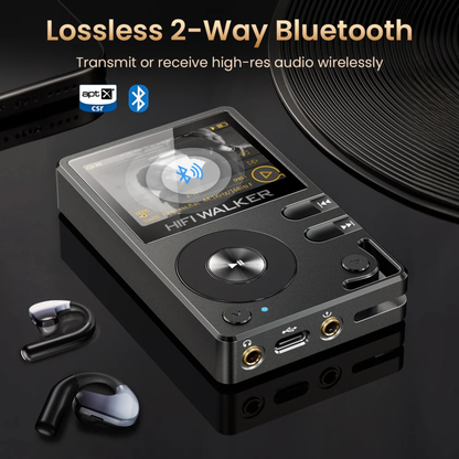 HIFI WALKER H2 Hi-Res Audio Player (MP3), 64GB + 512GB Expandable