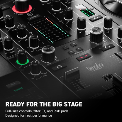 Hercules DJ Inpulse 500 Professional 2-Deck USB DJ Controller for Serato DJ & DJUCED