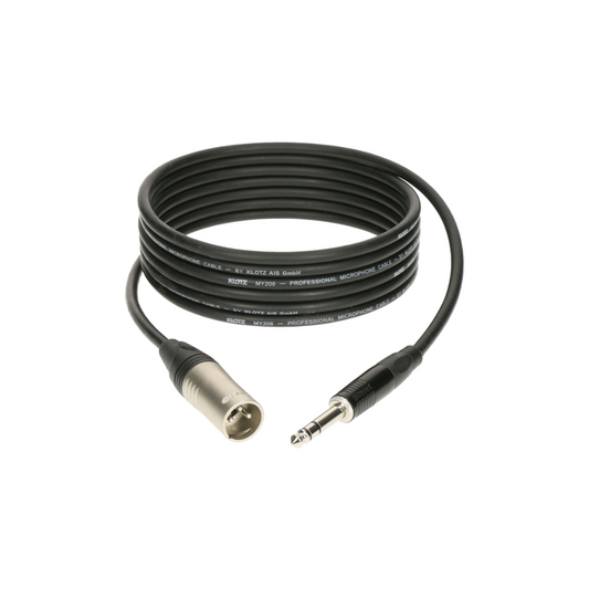 Professional analog audio cable - balanced with male XLR by KLOTZ to balanced ja image 0
