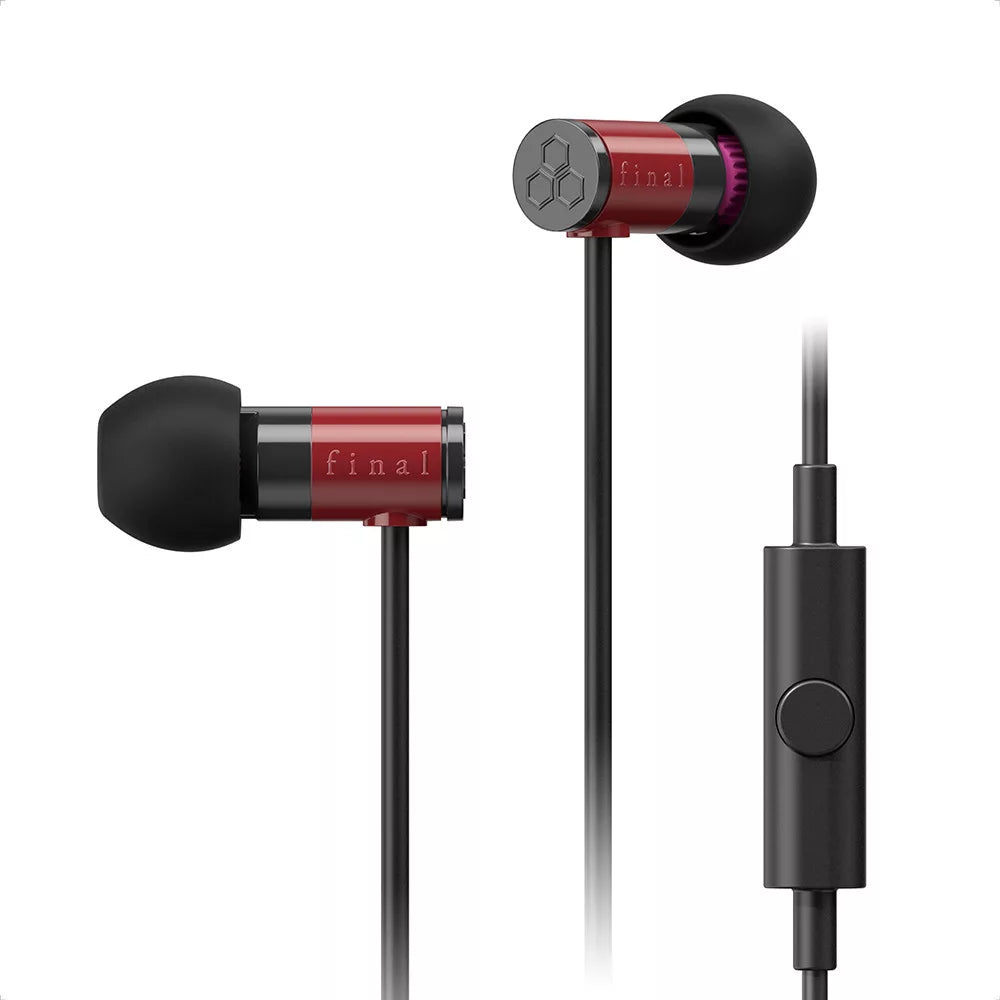 Final E1000C in-Ear Isolating Earphones, 6.4mm Dynamic Driver