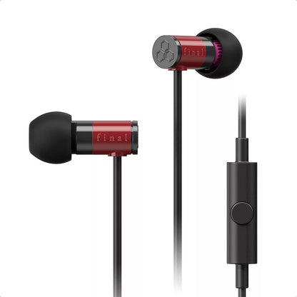 Final E1000C in-Ear Isolating Earphones, 6.4mm Dynamic Driver