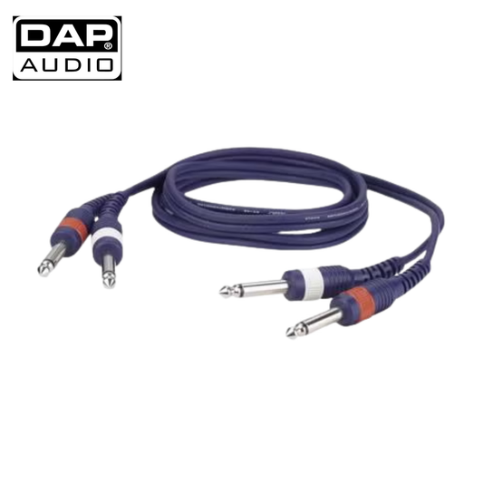 DAP Audio Stereo Cable, 3m, 2x Mono Jack / 2x Mono Jack