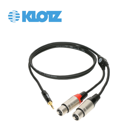 Klotz Y cable TRS 3.5 mm - 2x XLR F