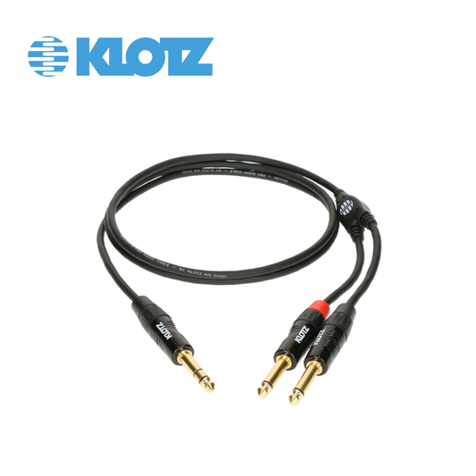 Klotz Y cable - insert TRS 6.3 mm - 2x TS 6.3 mm