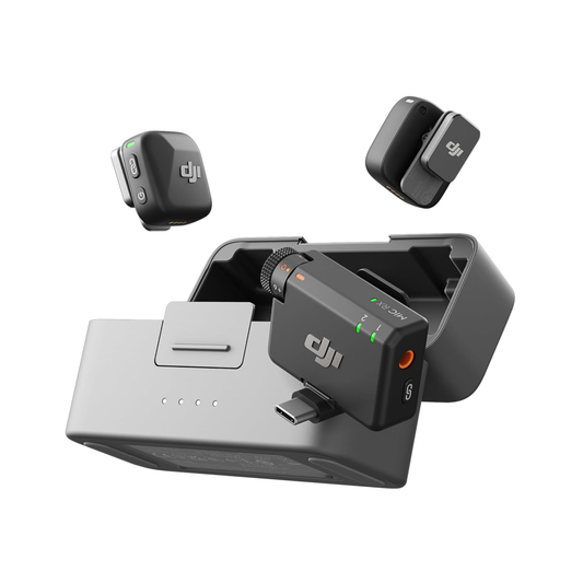 DJI Mic Mini (2 TX + 1 RX + Charging Case), Wireless Lavalier Microphone