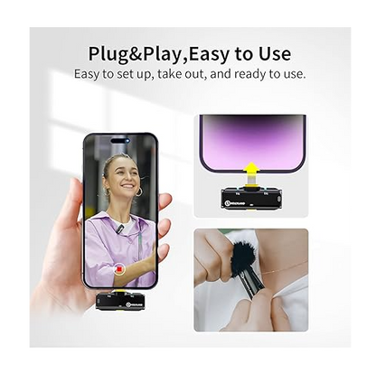 Hollyland Lark C1 SOLO Wireless Microphone - Lightning image 1