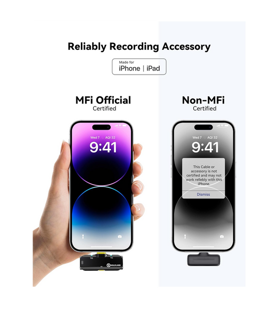 Hollyland Lark C1 Wireless Microphone - Lightning image 1