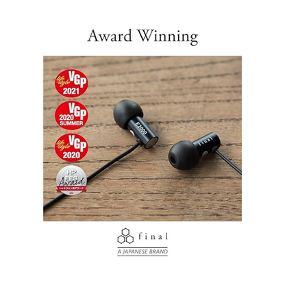 Final E2000 in-Ear Headphones, Hi-Fi Sound Quality, Hires Certified image 2